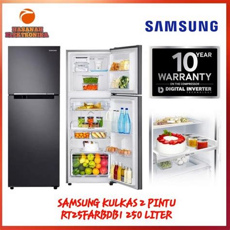 Jual SAMSUNG KULKAS 2 PINTU RT25FARBDB1 250 LITER DIGITAL INVERTER