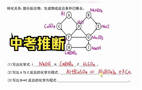 初中化学 酸碱盐 推断题 寻找题眼，大胆推理，逐个击破！哔哩哔哩bilibili