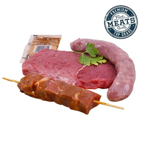 Tip Top Braai Pack No.2 | Mouthwatering Steak, Boerewors & Kebabs