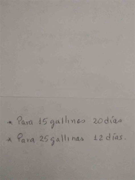 Solved A Gallinas Un Costal De Alimento Les Dura D As