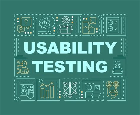 Premium Vector Usability Testing Word Concepts Green Banner