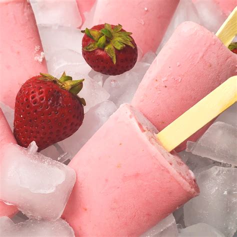 Paletas Heladas De Fresas Hechas En Casa Cocinandorico