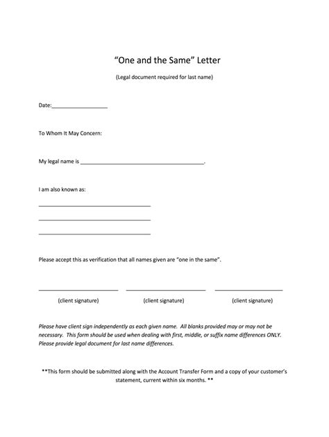 One In The Same Letter Fill Out And Sign Online Dochub