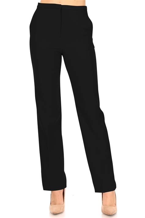 Womens Casual Woven Dress Pants For Office Work