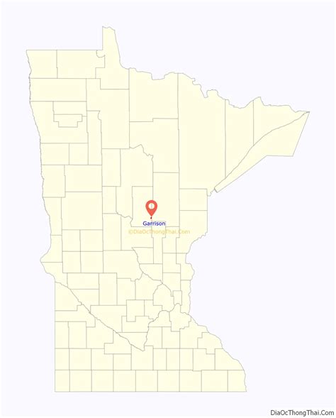 Map of Garrison city, Minnesota - Thong Thai Real