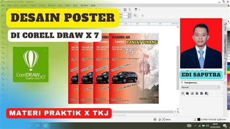 Cara Desain Poster Di Corell Draw X Praktikum Ddg Part Youtube