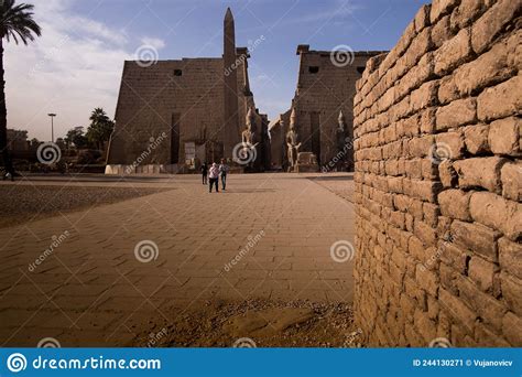 Sphinx Avenue Karnak Temple Luxor Egypt Editorial Photo CartoonDealer