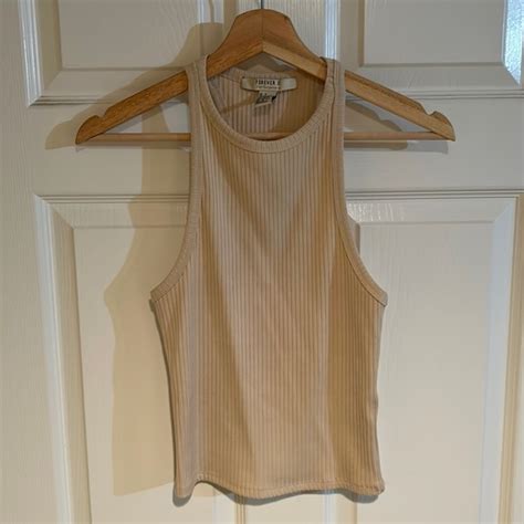 Forever 21 Tops Super Cute Nude Razorback Tank Poshmark