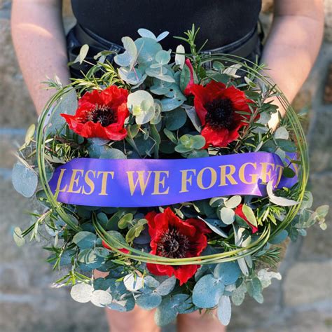 Classic Anzac Day Wreath The Lush Lily Brisbane And Gold Coast