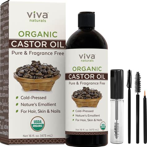 Amazon Viva Naturals Aceite De Ricino Org Nico Onzas L Quidas