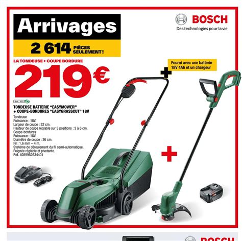 Promo Tondeuse Batterie Easymower Coupe Bordures Easygrasscut Chez