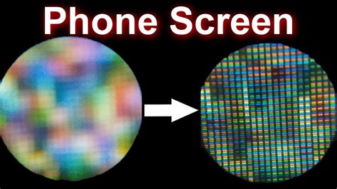 Led Phone Screen Under A Microscope Youtube