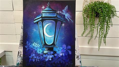 Moon Lantern: Acrylic Painting Tutorial - Pintando.org