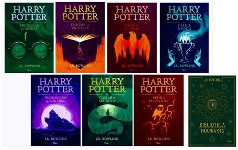 Kit Livro Harry Potter Box Biblioteca Hogwarts Capa Dura Frete grátis