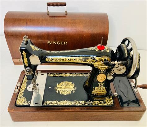 Singer 127K Nähmaschine mit Holzdeckel 1924 Eisen Catawiki