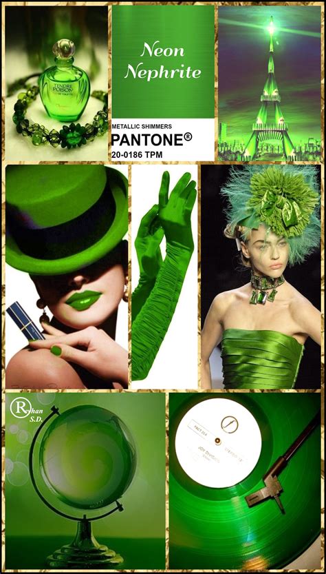 Pantone Metallic Shimmers Neon Nephrite By Reyhan S D Artofit