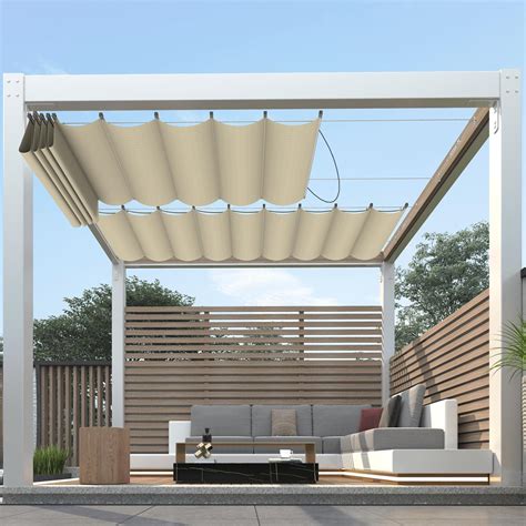 Amazon FLORALEAF 7 16 Pergola Shade Cover Retractable Pergola