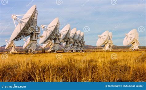 The Very Large Satellite Array Vla Near Socorro New Mexico Usa