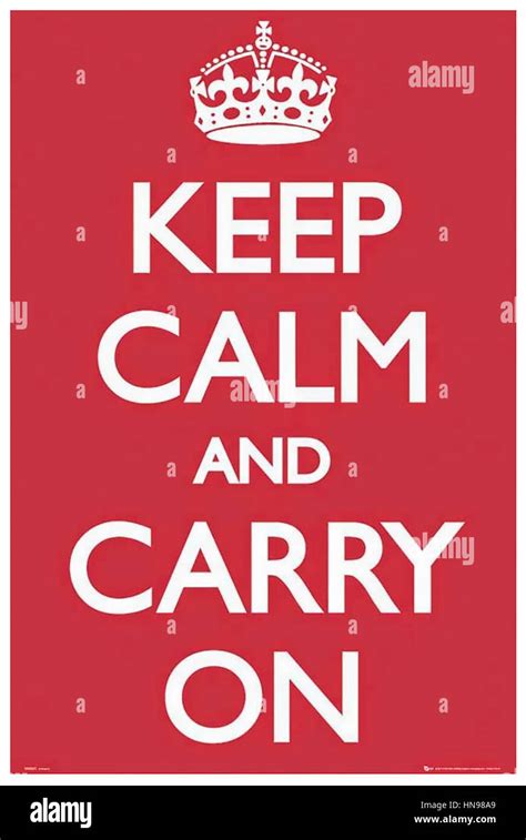 KEEP CALM AND CARRY ON 1939 British Ministry of Information poster ...