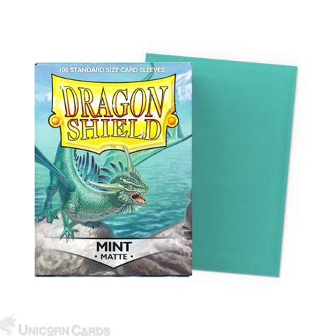 Dragon Shield Matte Mint Sleeves Standard Size 100 One Piece