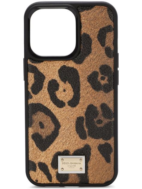 Dolce Gabbana Leopard Print IPhone 13 Case Farfetch