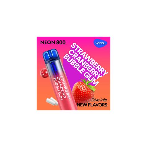 Neon800 STRAWBERRY CRANBERRY BUBBLEGUM Tigara Electronica De Unica