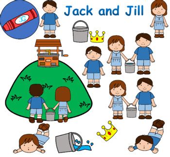 Jack and Jill Nursery Rhyme ClipArt by JG Clips | TpT