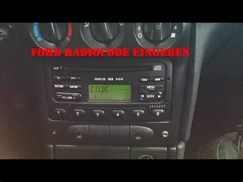 Come Inserire Il Codice Di Sblocco Dell Autoradio In Una Ford Ford