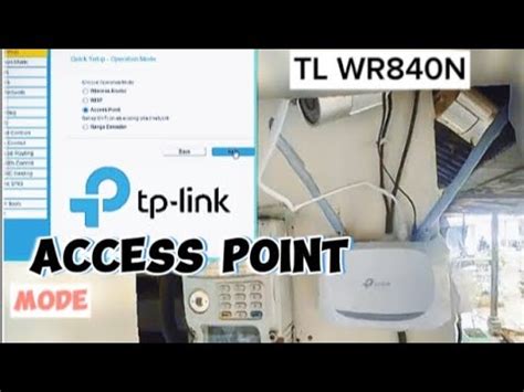 Cara Setting Tp Link Tl Wr N Mode Access Point Youtube