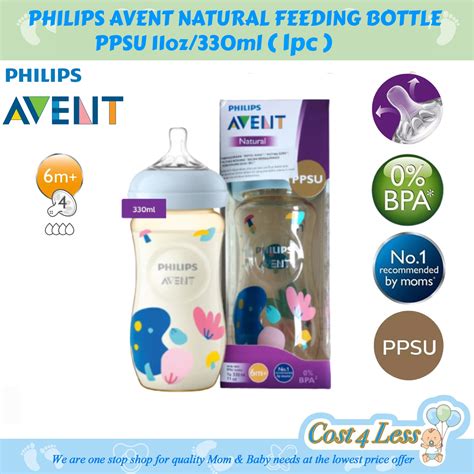 Cost Less Philips Avent Natural Feeding Bottles Ppsu Oz Ml M