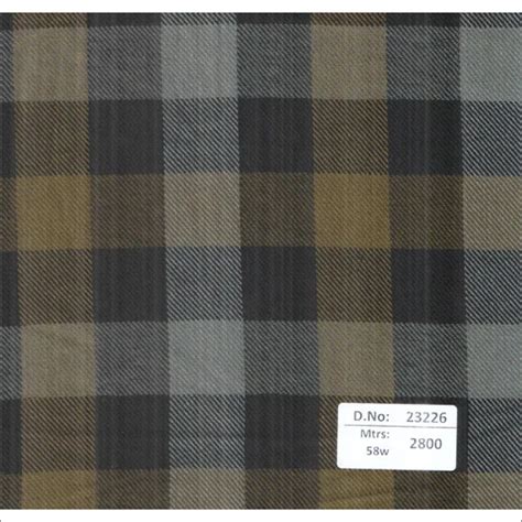 Cotton Inch Twill Checks Fabrics Mtrs At Best Price In