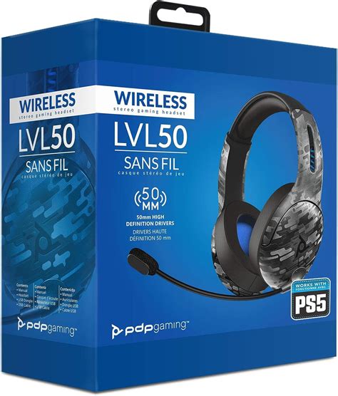 Pdp Lvl50 Wireless Gaming Headphones With Mic For Or Playstation Ps4 Ps5 Pc Laptop Noise