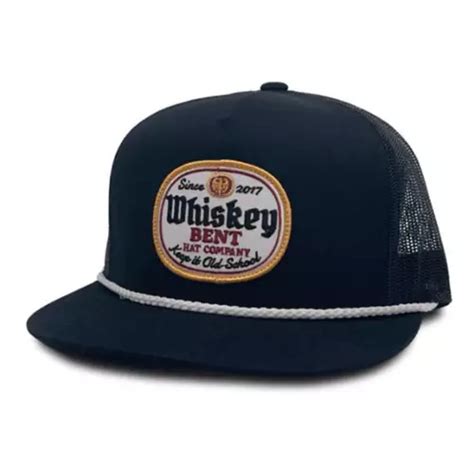 Mens Whiskey Bent Hat Co Black Label Snapback Hat