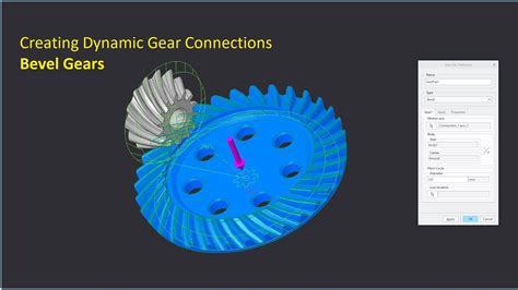 Mechanism Design Bevel Gears Creo Tutorial YouTube