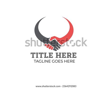 Creative Join Hands Logo Design Stock Vector (Royalty Free) 2364292083 ...