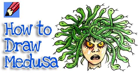 How To Draw Medusa The Gorgon Real Easy Youtube