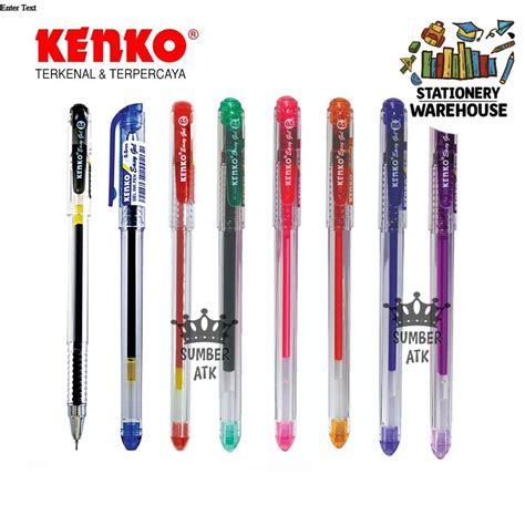 Jual GEL PEN Easy Gel 0 5 Mm KENKO Pulpen Hitam Biru Merah Orange