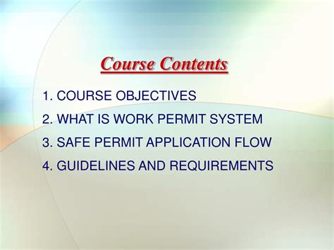 Ppt Work Permit System Powerpoint Presentation Free Download Id