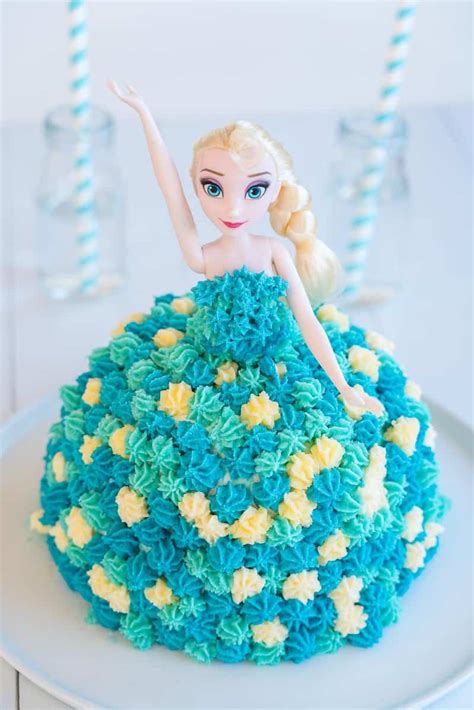 Elsa Cake - Easy DIY Birthday Cake Tutorial | My Kids Lick The Bowl