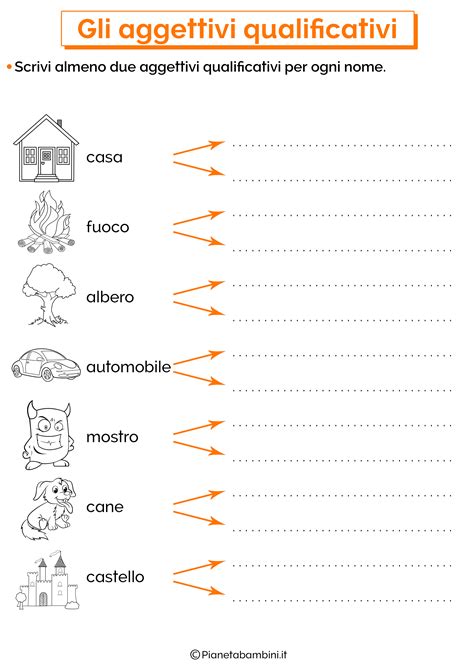 Gli Aggettivi Qualificativi Esercizi Per La Scuola Primaria