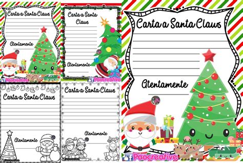 Lindos Formatos Para Escribir La Carta A Santa Claus Material Educativo