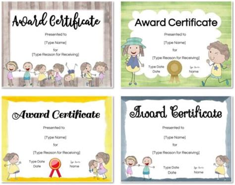 Free Certificates For Kids Customize Online And Print At Home