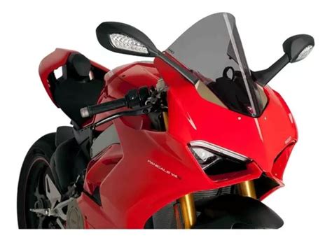 Bolha Racing Fume Escura Para Ducati Panigale V V S Parcelamento Sem