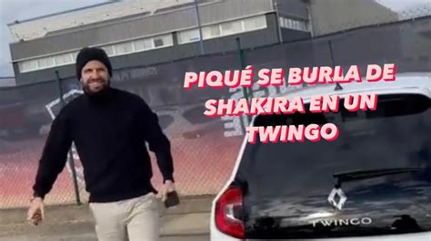 Piqué se burla de Shakira en un Twingo YouTube