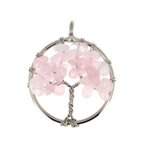 Cercle Quartz Rose Arbre De Vie