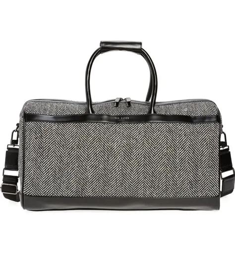 Ted Baker London Herringbone Holdall Bag - Black | Editorialist