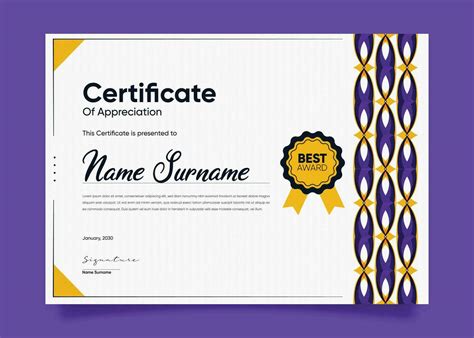 College Certificate Template Vector Art, Icons, and Graphics for Free ...