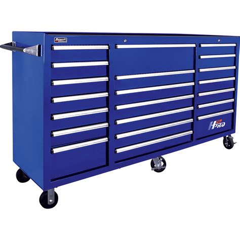 Homak H2PRO 72in 21 Drawer Rolling Tool Cabinet Blue 71 5 8in W X