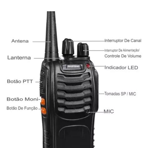 Kit 2 Walk Talk Rádio Comunicador 16 Canais BF 777S AGold