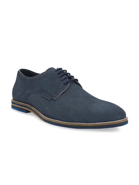 Buy Kenneth Cole Men Blue Suede Derbys Formal Shoes For Men 10108921